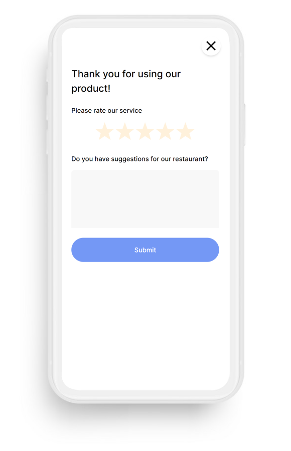 Pijero customer feedback form